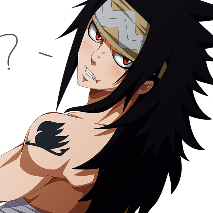 Gajeel Redfox - Fairy Tail Gajeel Blush Clipart (744x744), Png Download