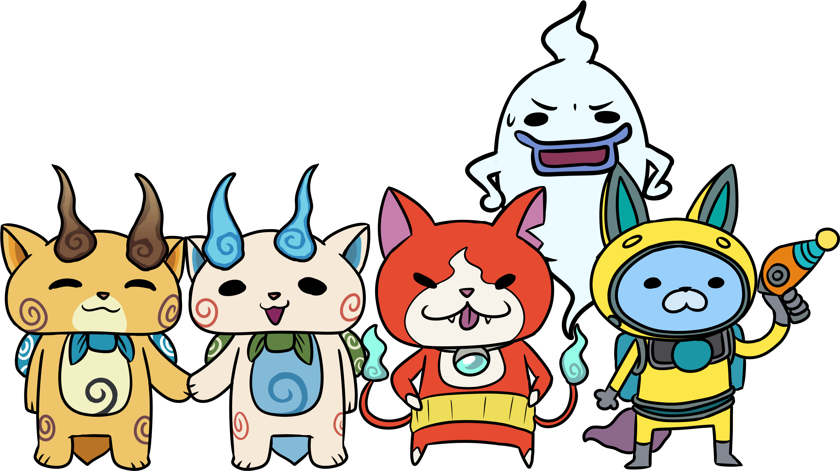 Yokaiwatch - Cartoon Clipart (3500x2000), Png Download