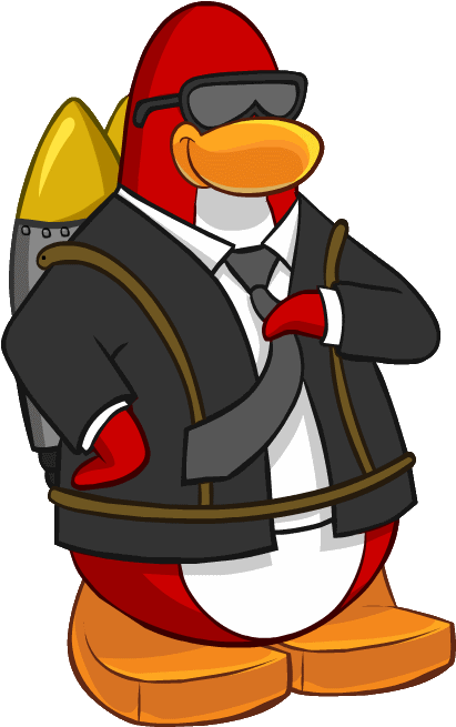Club Penguin Jet Pack Guy Clipart (474x677), Png Download