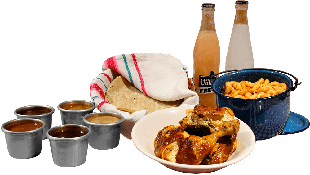 Combo Amigos Amado Pollo Piezas De Pollo Rostizado - Full Breakfast Clipart (1000x564), Png Download