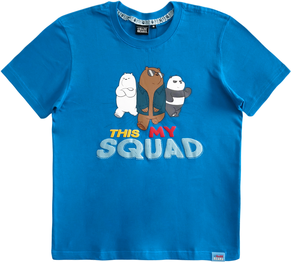 We Bare Bears Graphic T-shirt - Active Shirt Clipart (1024x1024), Png Download