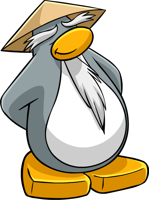 Club Penguin Tips & Tricks - Club Penguin Card Jitsu Sensei Clipart (523x703), Png Download