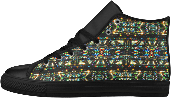Glitzy Sparkly Mystic Festive Black Glitter Ornament - Basketball Shoe Clipart (1000x1000), Png Download