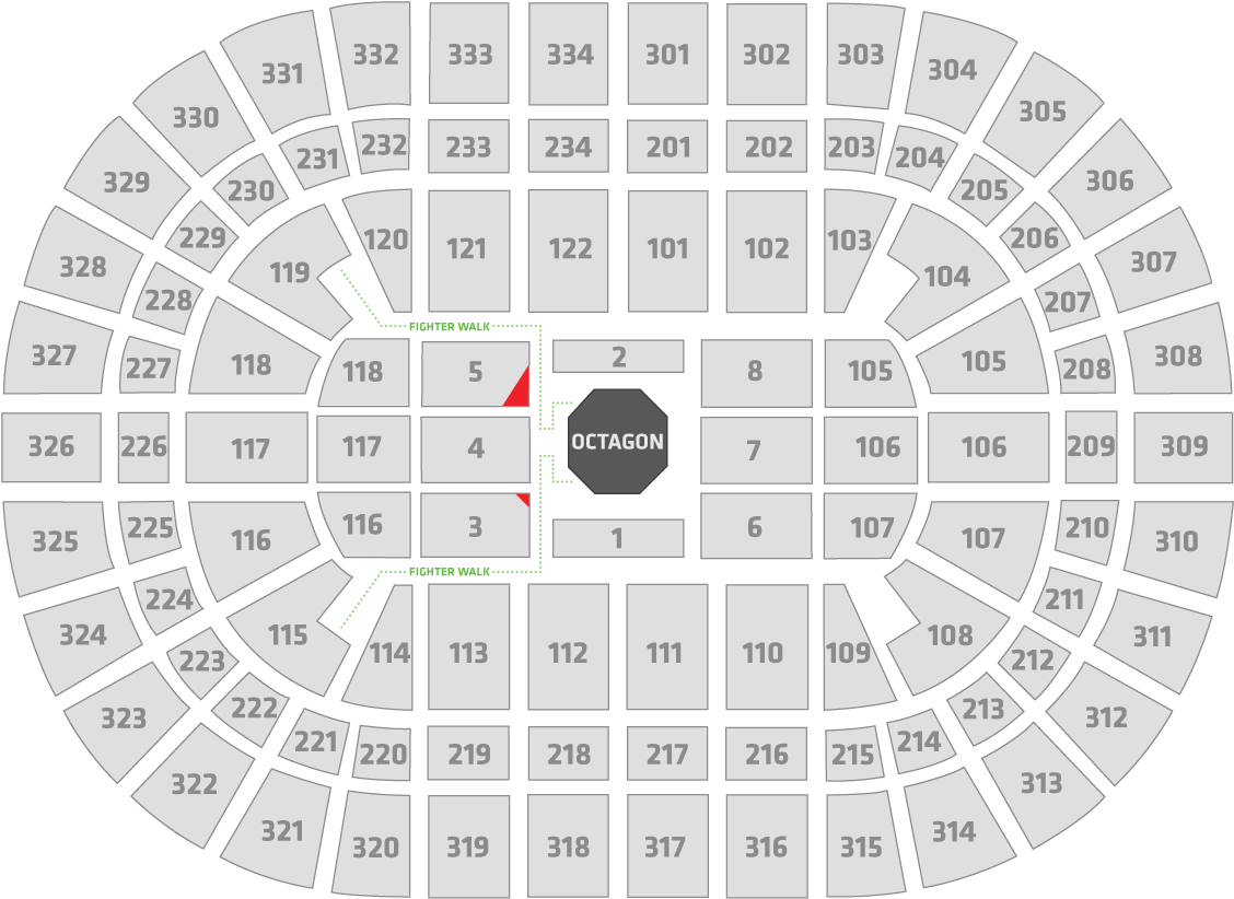 Ufc 238 United Center Seating Chart Champion - Circle Clipart (1152x837), Png Download