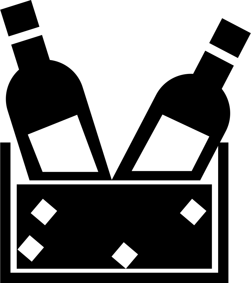 Wine Bottles In A Box Comments - Wine Bottles Icon Png Clipart (870x980), Png Download