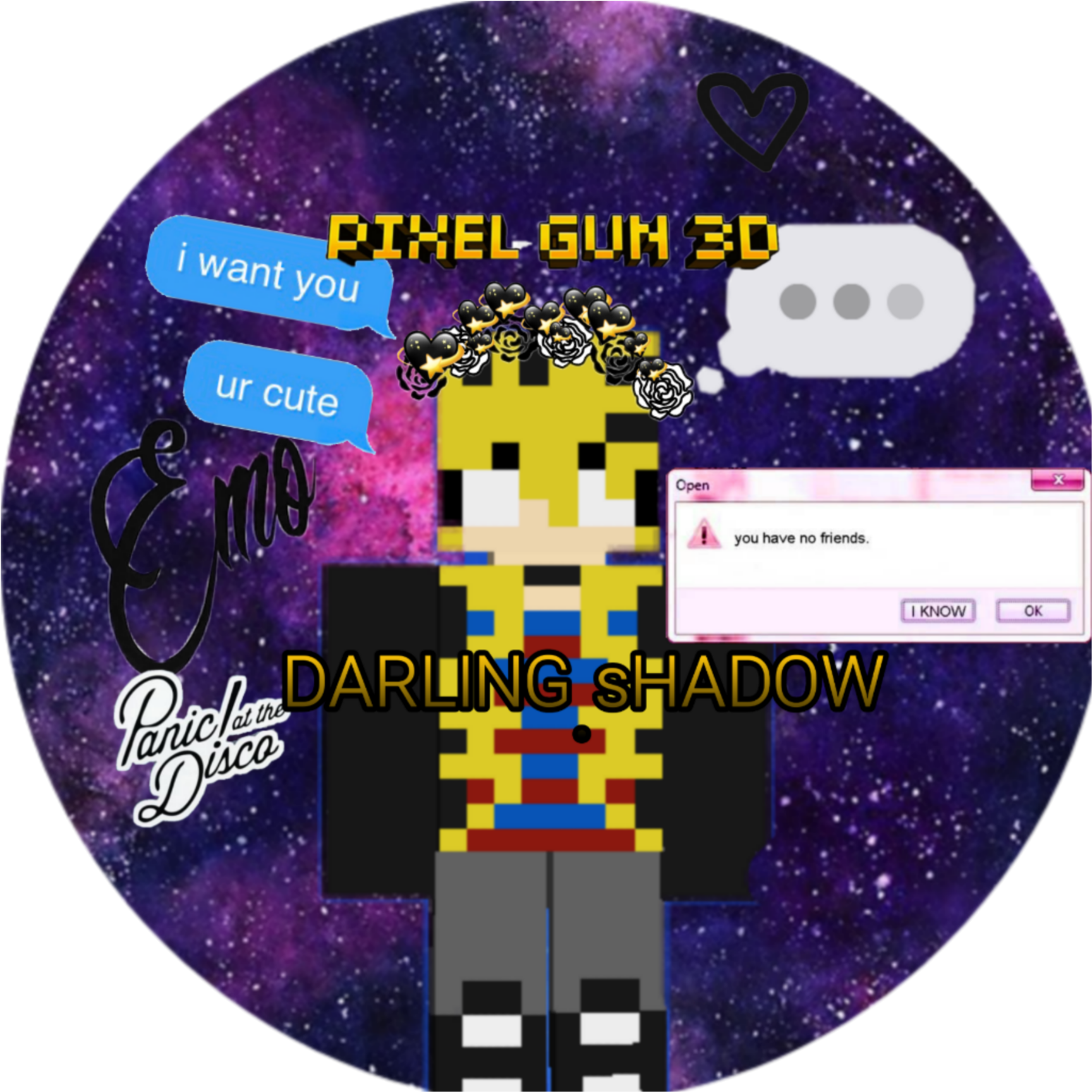 Freetoedit Pixelgun3d Galaxy Minecraft - Label Clipart (1773x1773), Png Download