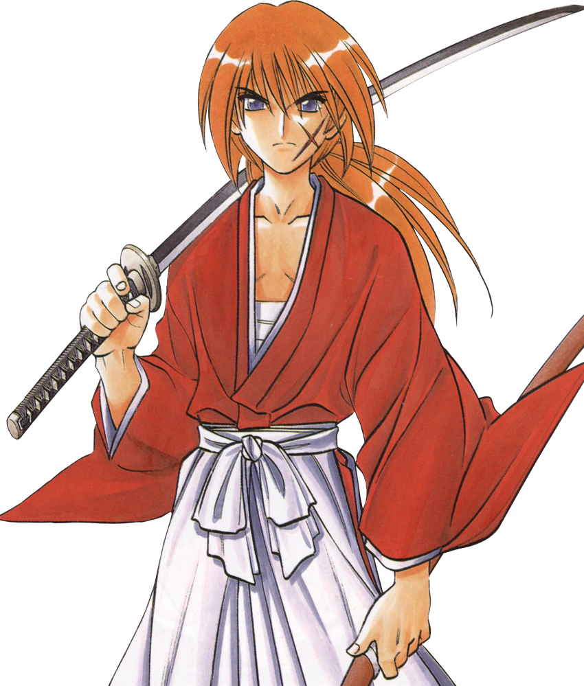 Himura2-1 Cool Anime Guys, Rurouni Kenshin - Kenshin Himura Png Clipart (850x999), Png Download