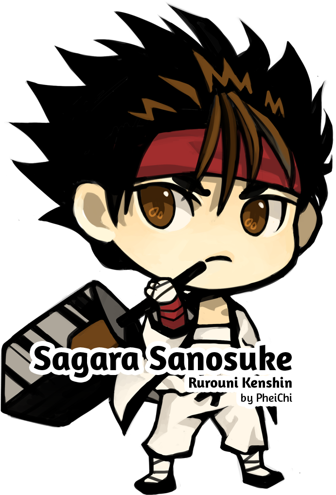 Rurouni Kenshin , Png Download - Cartoon Clipart (691x1019), Png Download