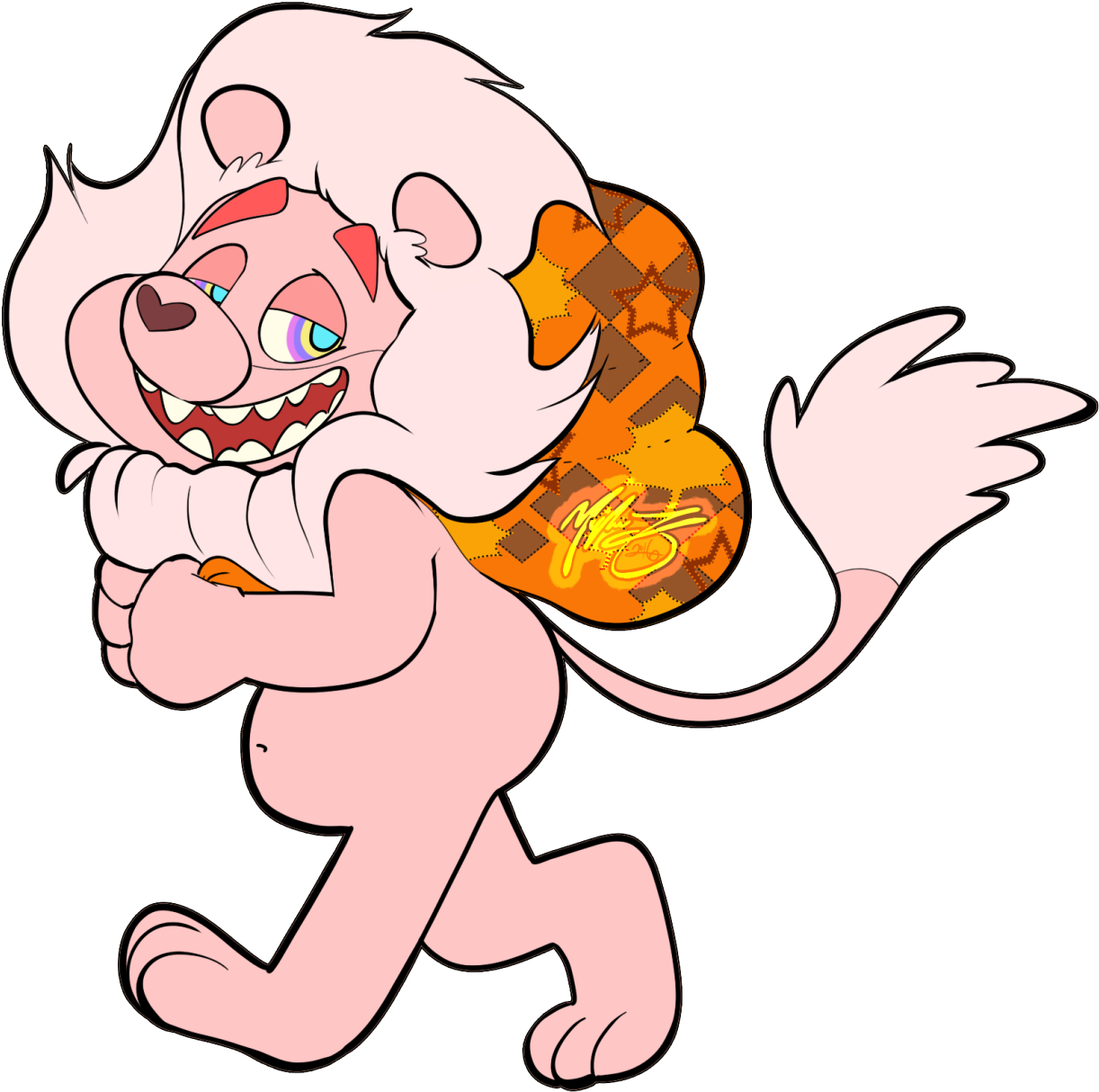 Trips The Cat Is Lion - Cartoon Clipart (1280x1280), Png Download