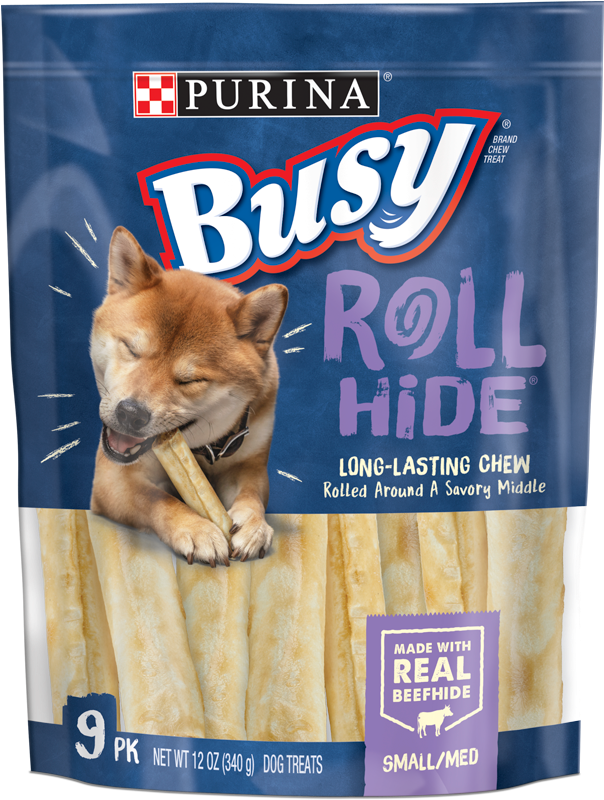 Busy Rollhide Dog Treats - Purina Busy Rollhide Clipart (800x1000), Png Download