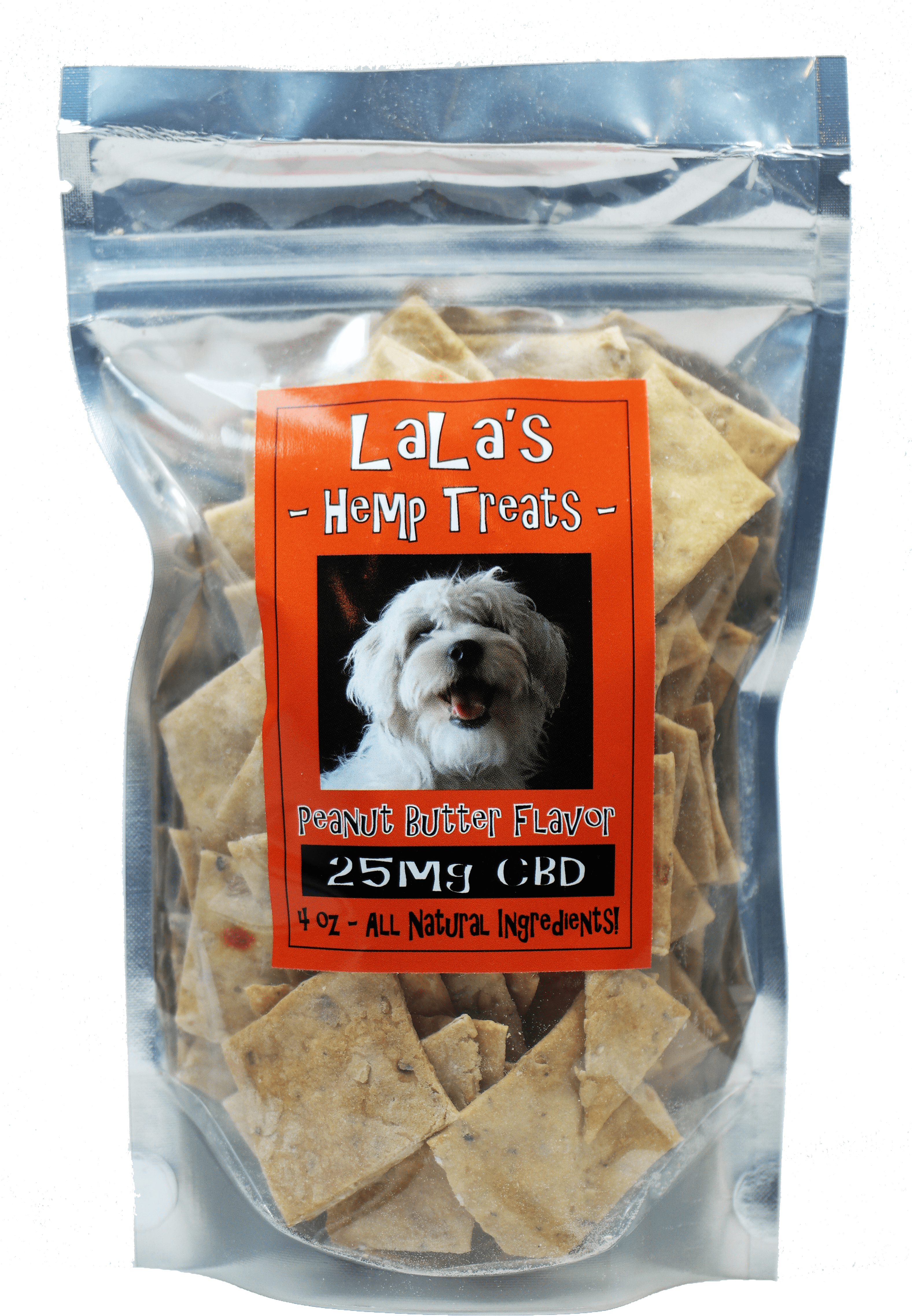 Lala's Organic Hemp Treats 25mg Cbd / Bag Clipart (3152x4752), Png Download