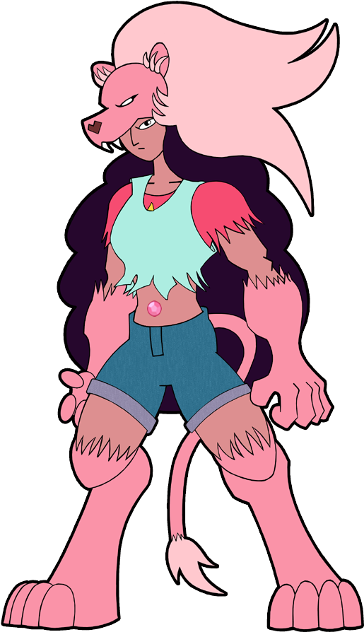 Stevonnie Lion Clothing Pink Fictional Character Nose - Steven Universe Stevonnie And Lion Clipart (607x950), Png Download