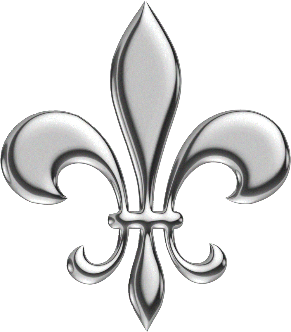 Fleur De Lys Png - Fleur De Lis Metallic Clipart (1000x1153), Png Download