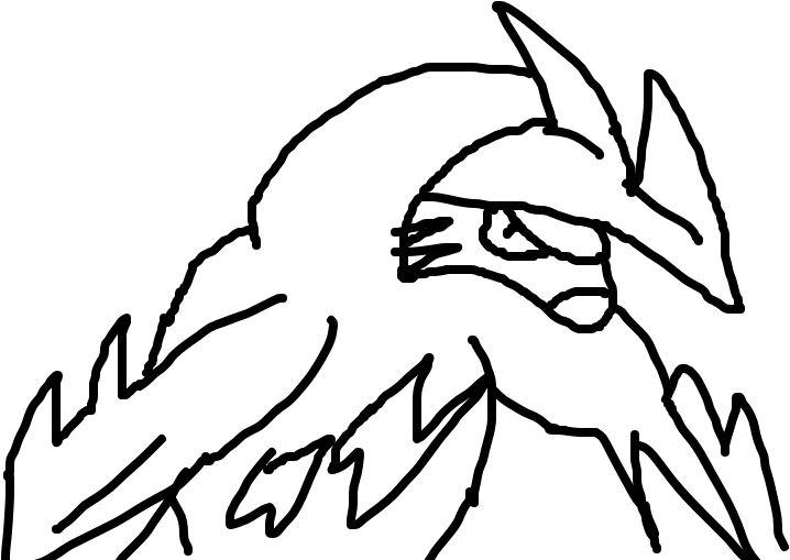 Excadrill - Sketch Clipart (1020x608), Png Download