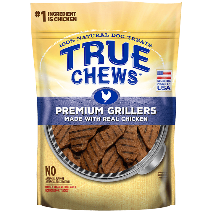 Premium Grillers With Real Chicken Dog Treats, 12 Oz - True Chews Clipart (720x720), Png Download