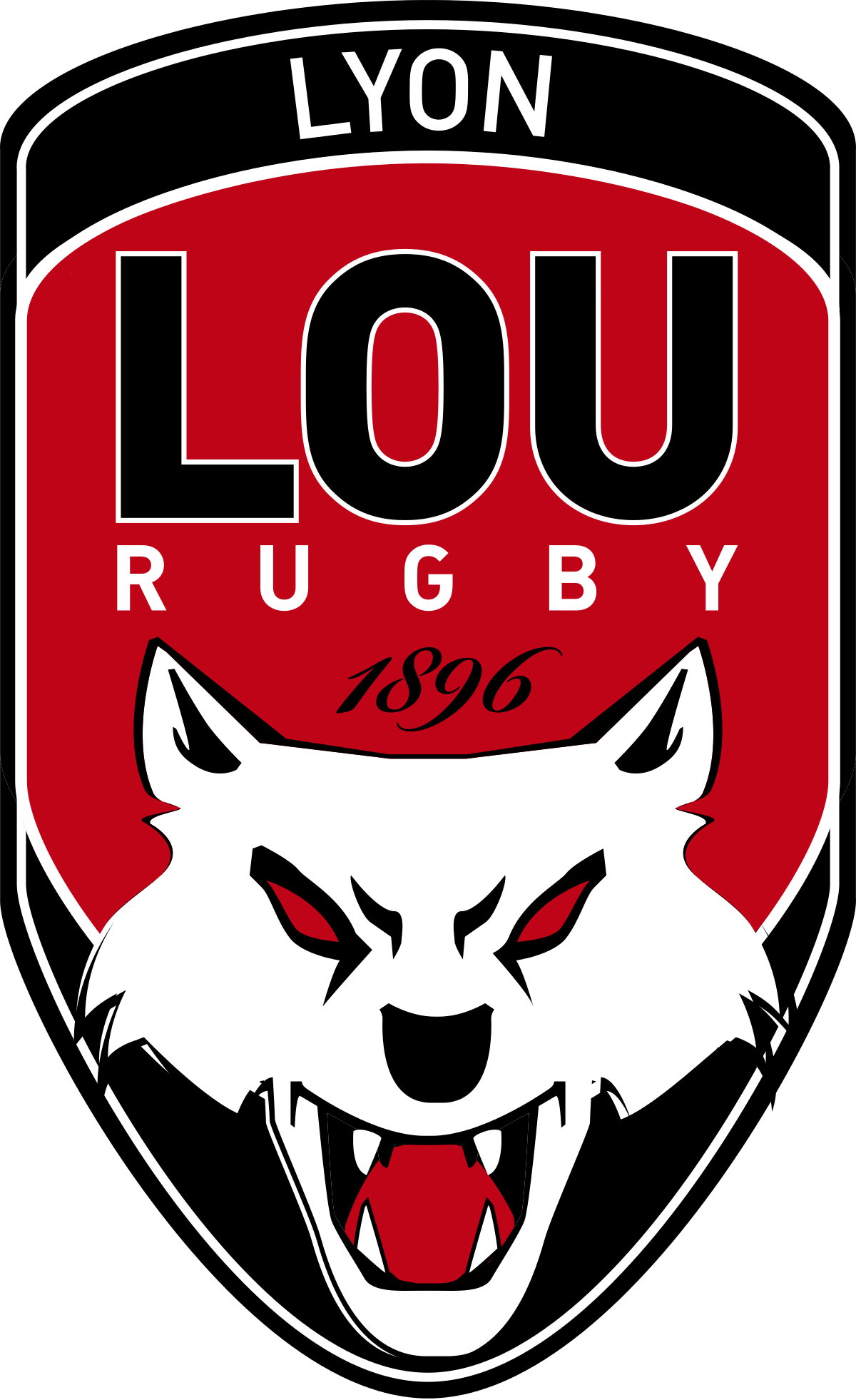 Lyon Ou - French Rugby Club Logos Clipart (1200x1962), Png Download