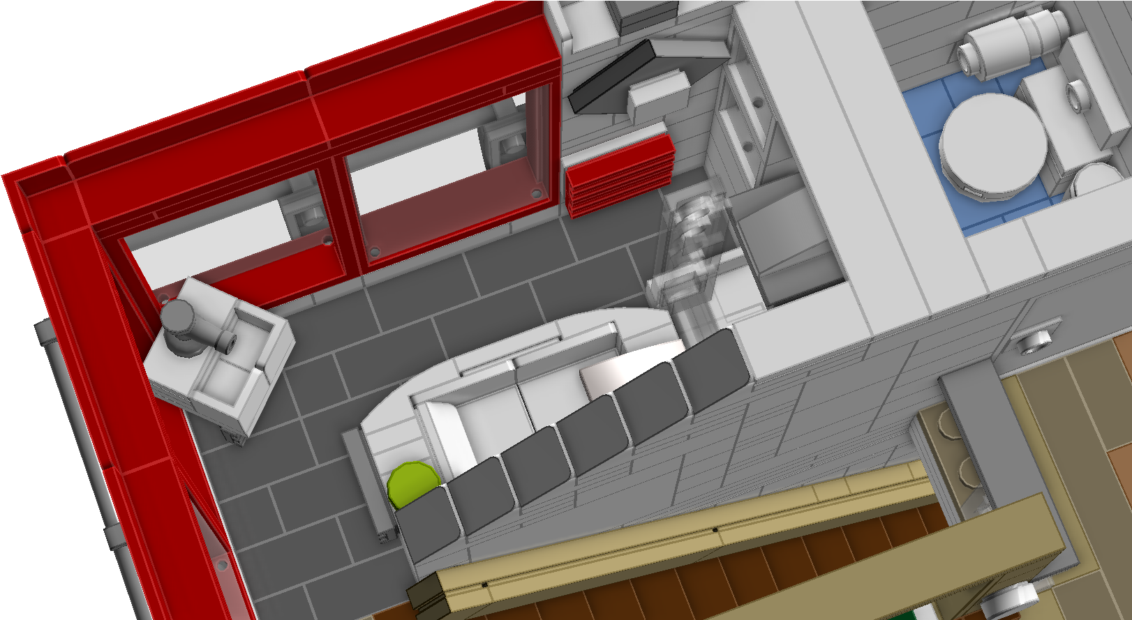 Bathroom1 - House Clipart (1676x888), Png Download