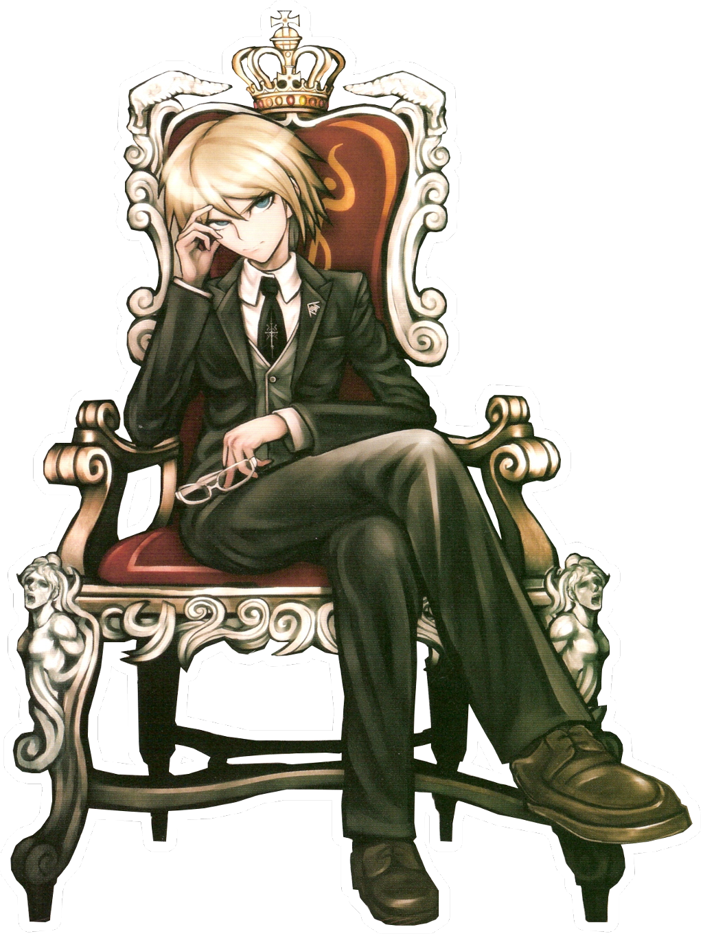 Byakuya Sticker - Danganronpa Male Characters Clipart (1024x1363), Png Download