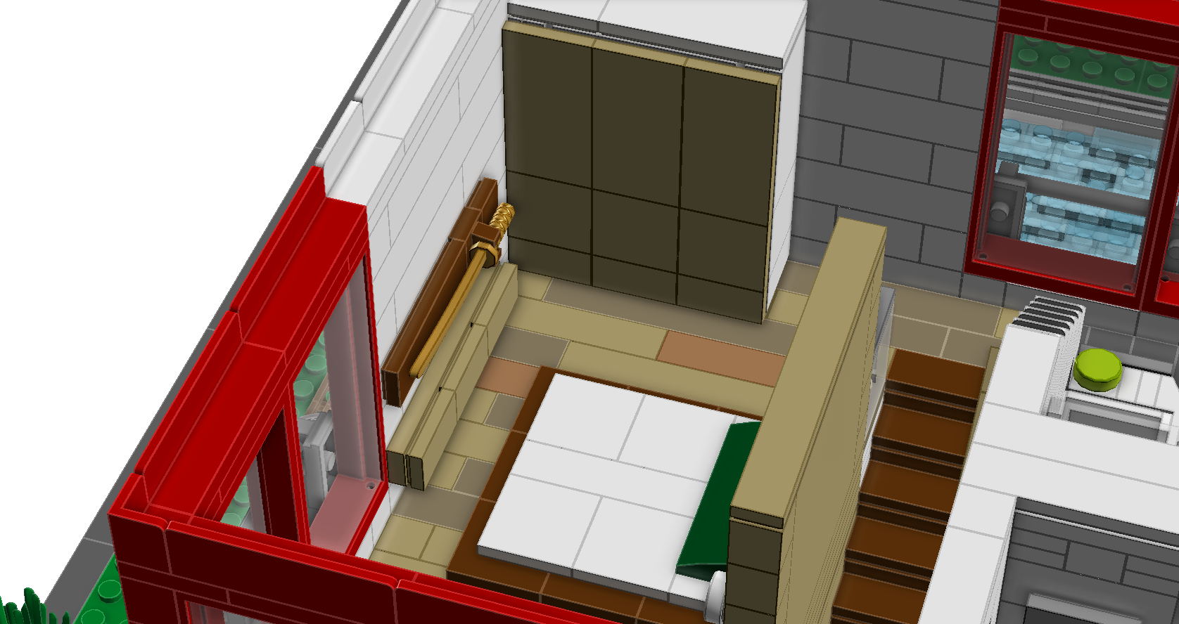 Bedroom1 - House Clipart (1676x888), Png Download