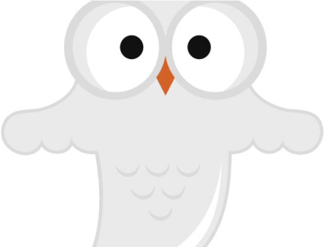 Snowy Owl Clipart Camp - Cartoon - Png Download (640x480), Png Download