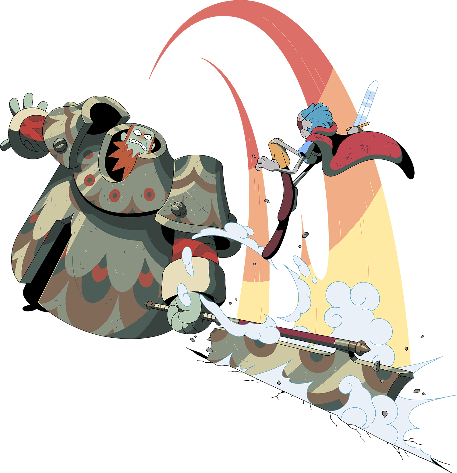 Lucille The Mighty Character Designs For A Comic Book - Cartoon Clipart (1500x1552), Png Download