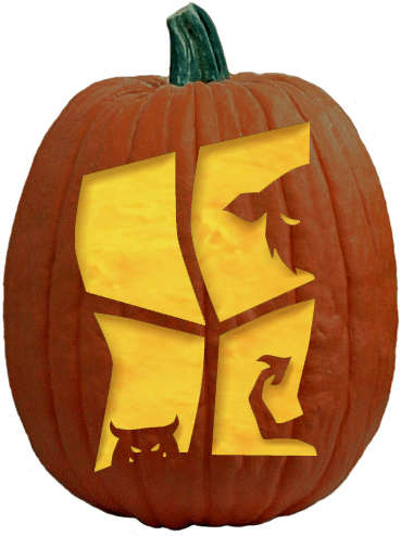 Peepers Pumpkin Carving Pattern - Jack-o'-lantern Clipart (1200x630), Png Download