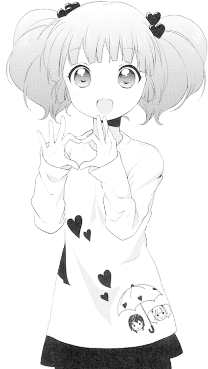 43 Images About Yuru Yuri On We Heart It - Hearts Girl Anime Clipart (450x750), Png Download