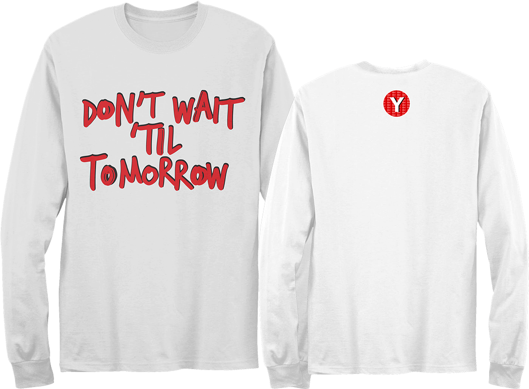 Don't Wait 'til Tomorrow Singed Vinyl & Signed Cd Longlseeve - Long-sleeved T-shirt Clipart (1200x1200), Png Download