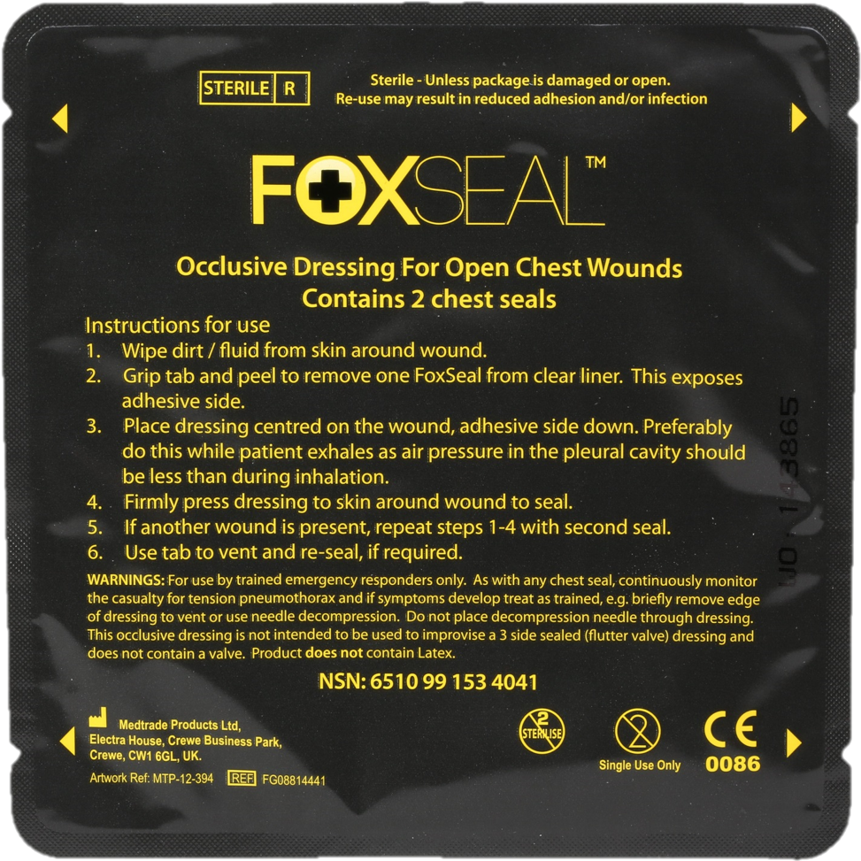 Foxseal Occulsive Chest Seals - Commemorative Plaque Clipart (1186x1125), Png Download