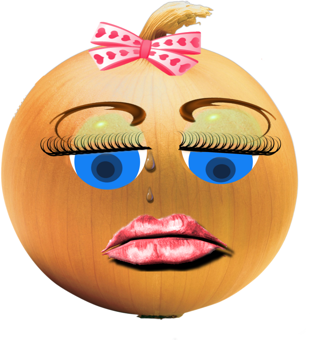 She Has Also Been Known To Run Round Dancing Like A - Onions Face Clipart (1422x1600), Png Download