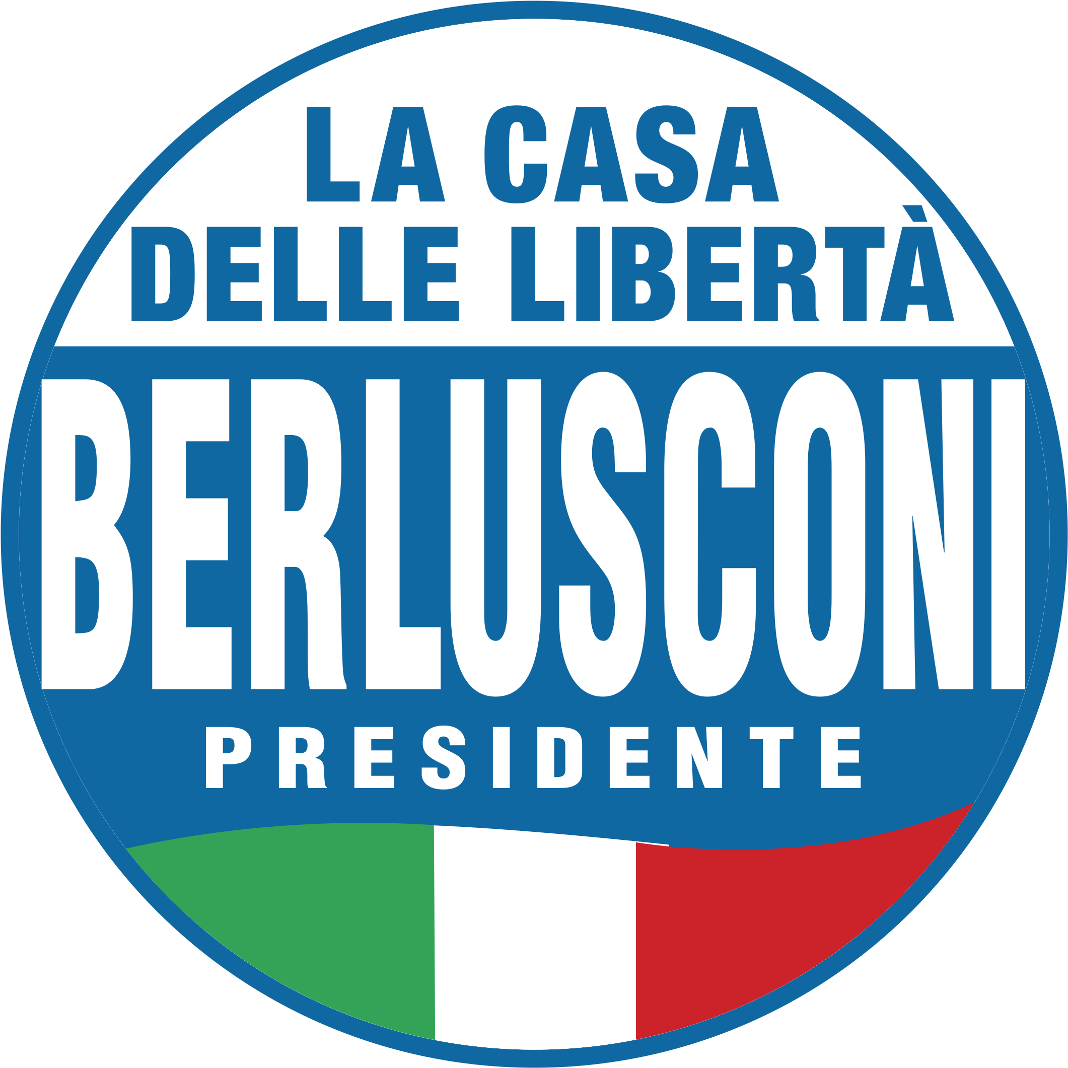 Forza Italia Cdl Logo Png Transparent - Forza Italia Clipart (2400x2400), Png Download