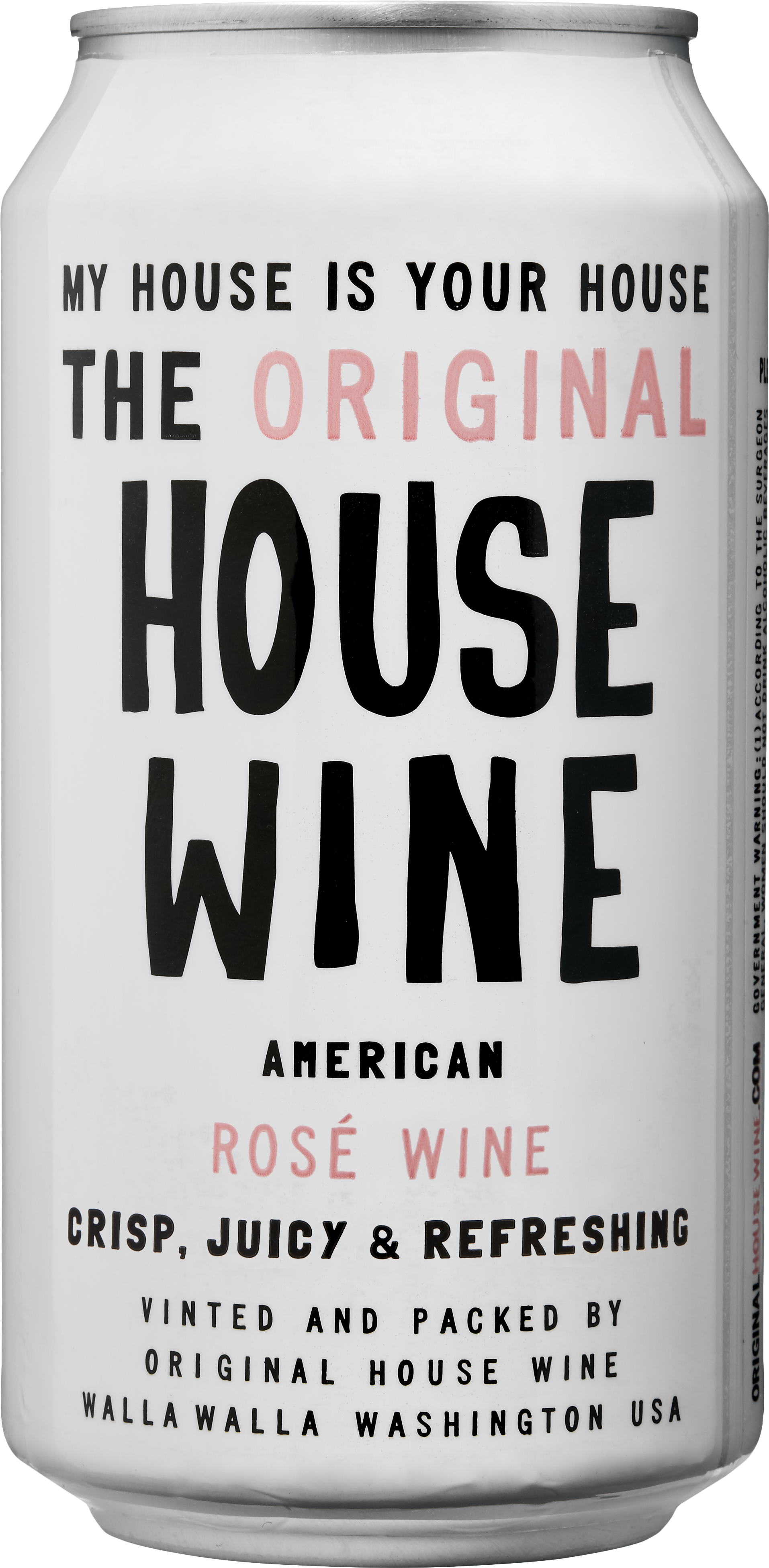 Rosé Back - House Wine Canned Rose Clipart (2013x4004), Png Download