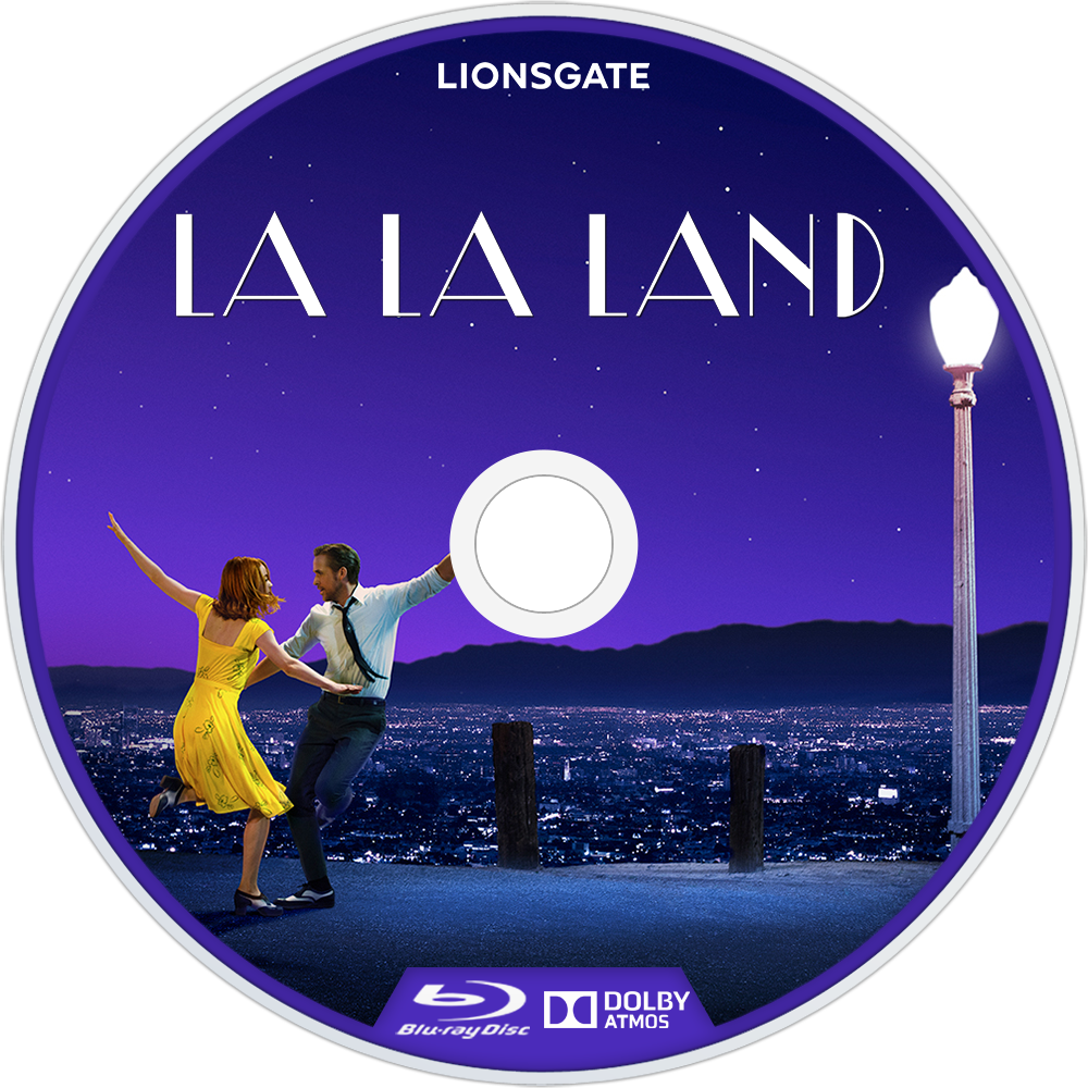 La La Land Bluray Disc Image - La La Land Blu Ray Label Clipart (1000x1000), Png Download