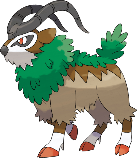 2 - Gogoat - New Pokemon Clipart (557x640), Png Download