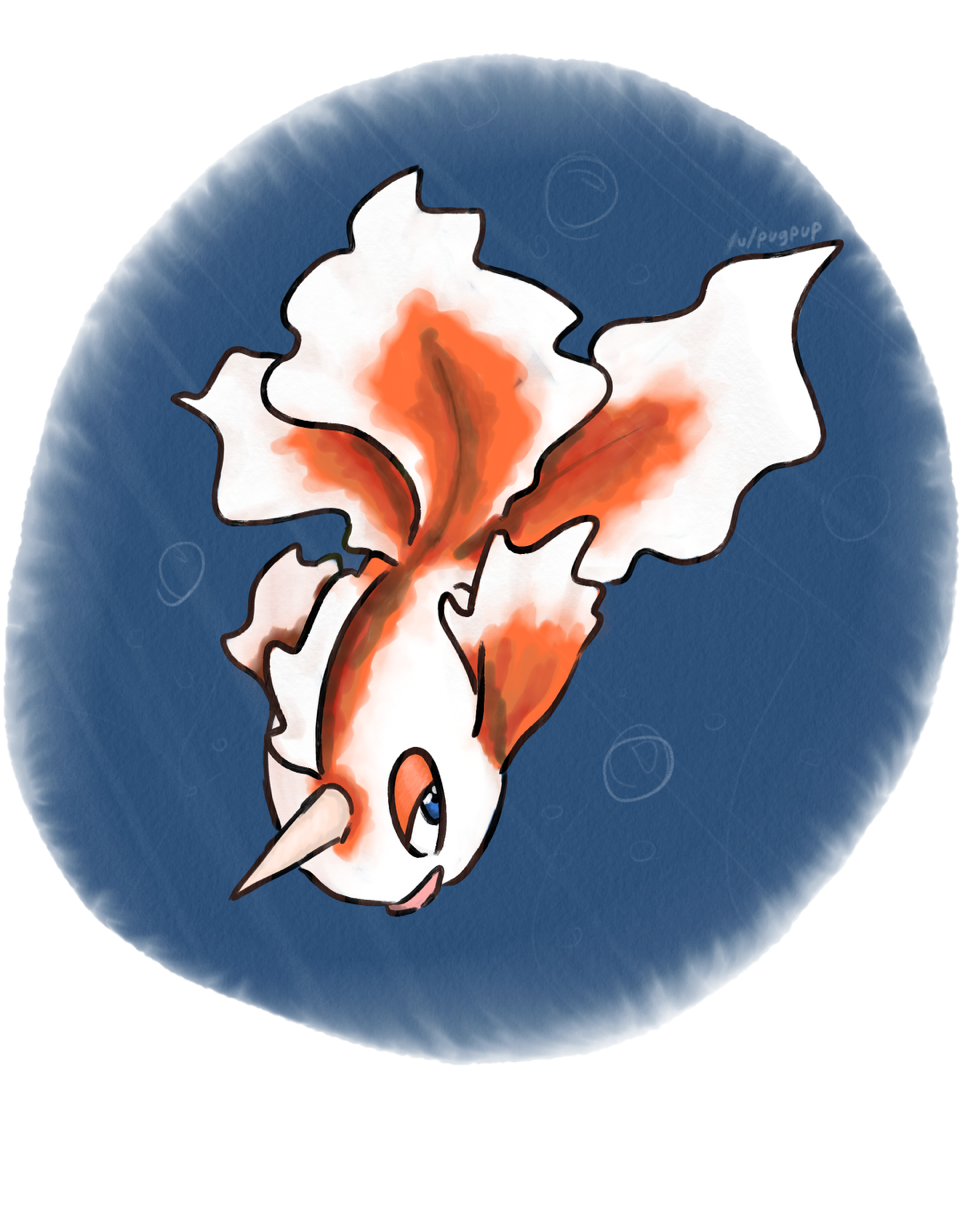 Oc Artjust A Goldeen - Sphere Clipart (1200x1600), Png Download