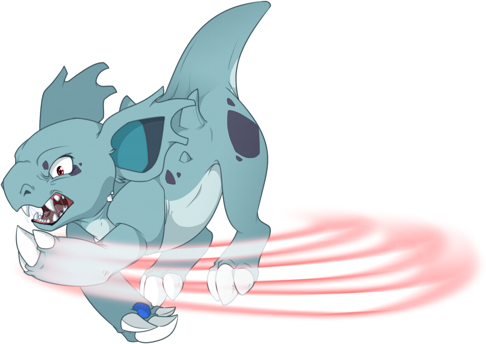 Nidorina Used Fury Swipes By Tigryph - Pokemon Nidorina Moves Clipart (1000x708), Png Download
