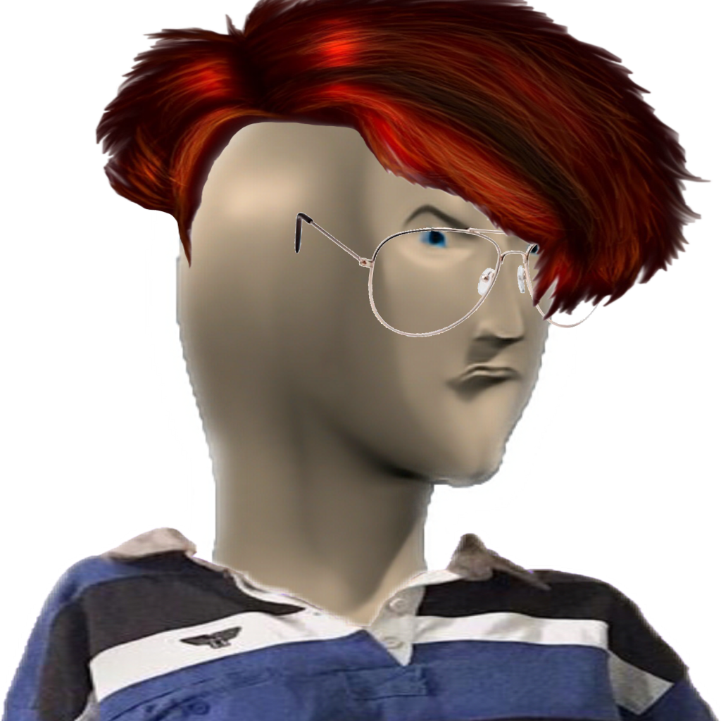 Facereveal Sticker - Red Hair Clipart (1024x1024), Png Download