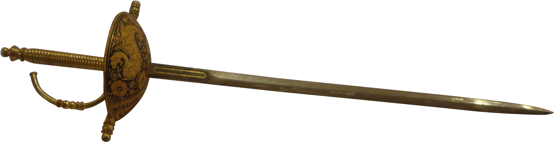 Massive Sword Letter Opener Toledo Spain 1960s Vintage - Marking Tools Clipart (1920x493), Png Download