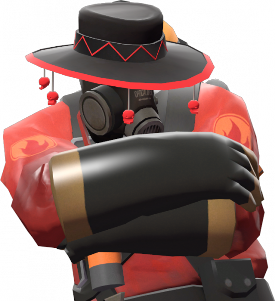 Download Flamboyant Flamenco Tf - Tf2 Pyro Hat Clipart (549x600), Png Download