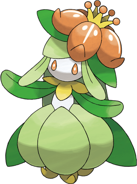 Lilligant - Pokemon Moon Petilil Evolution Clipart (600x600), Png Download