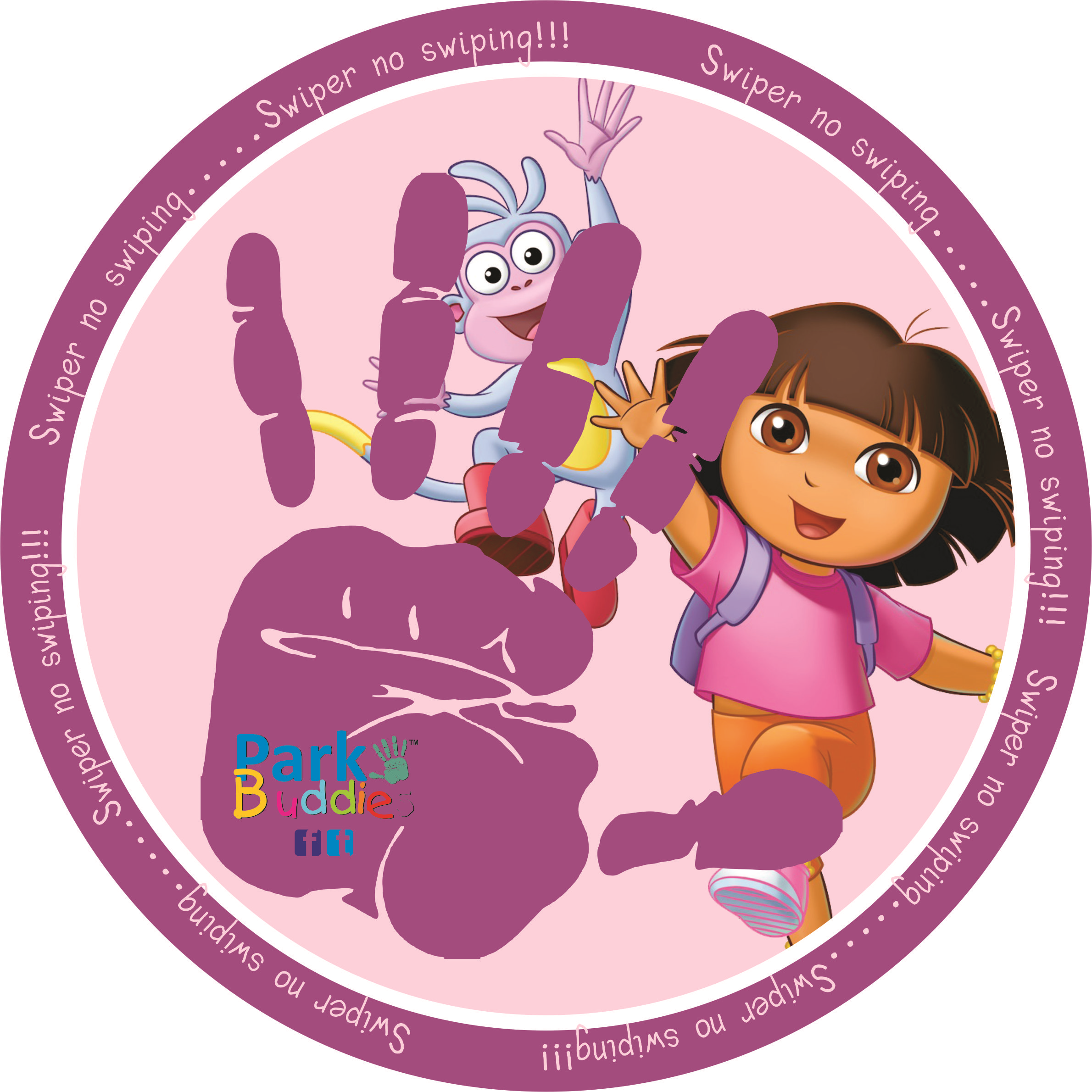 Hand Print Black Clipart (2380x2380), Png Download