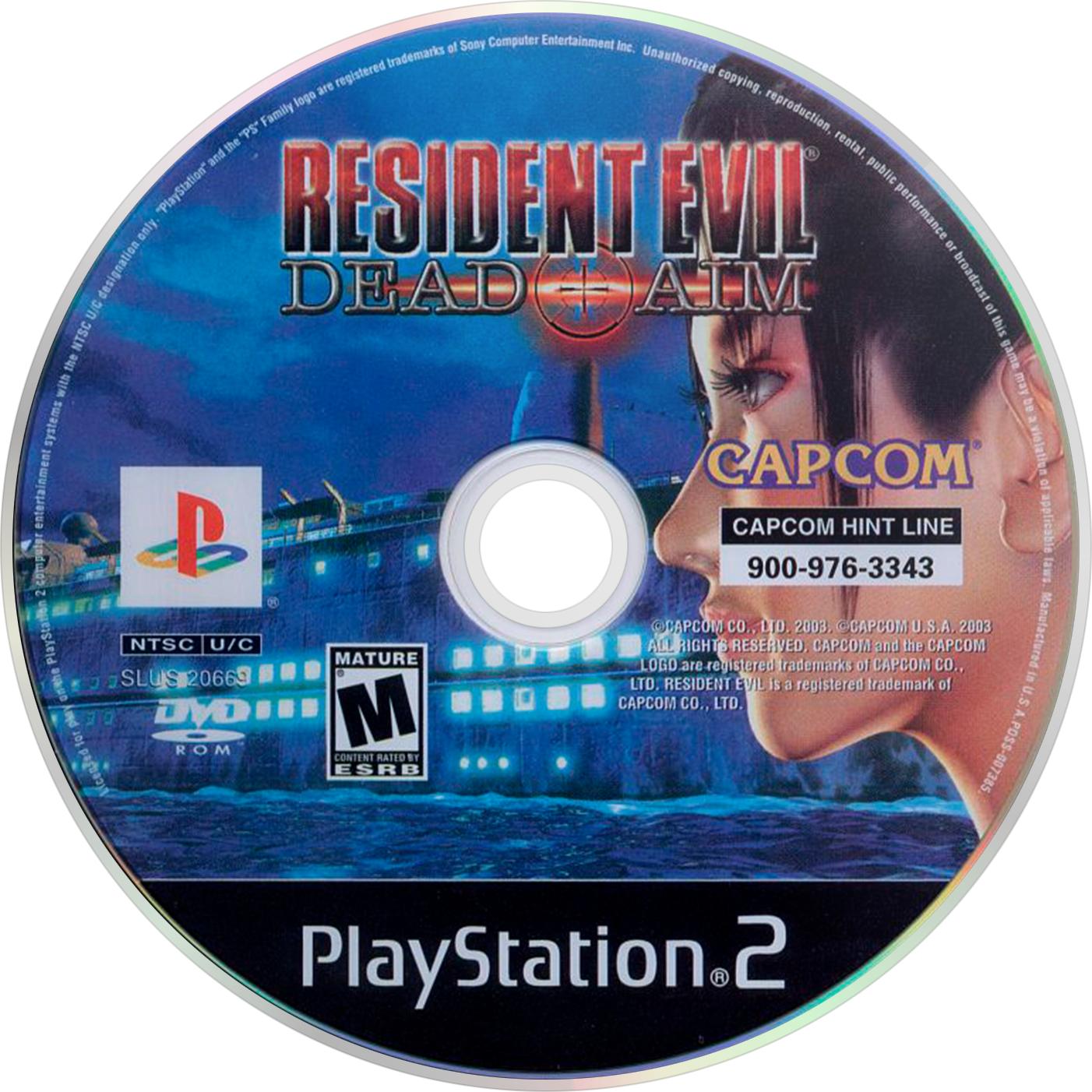 Resident Evil - Marvel Vs Capcom 2 Disc Clipart (1402x1402), Png Download