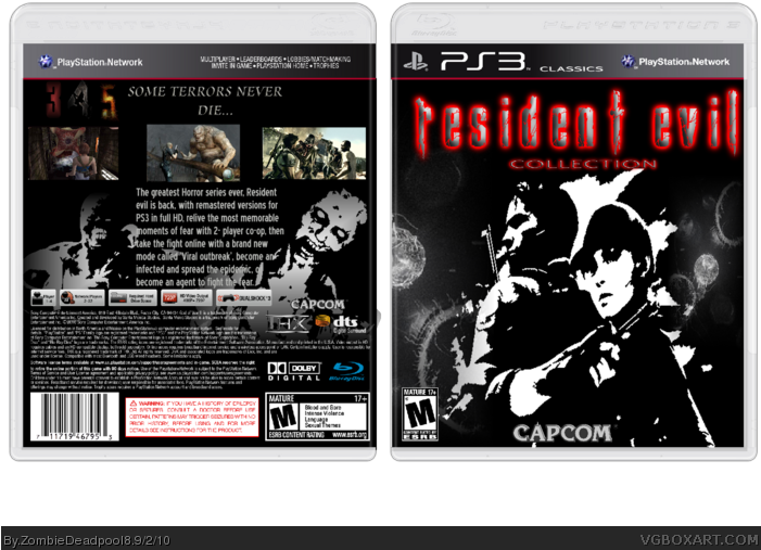 Resident Evil Collection Box Art Cover - Resident Evil Collection Ps3 Clipart (700x516), Png Download