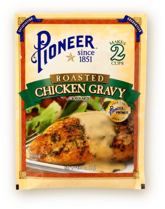 Roasted Chicken Gravy Mix - Pioneer Beef Gravy Mix Clipart (900x900), Png Download