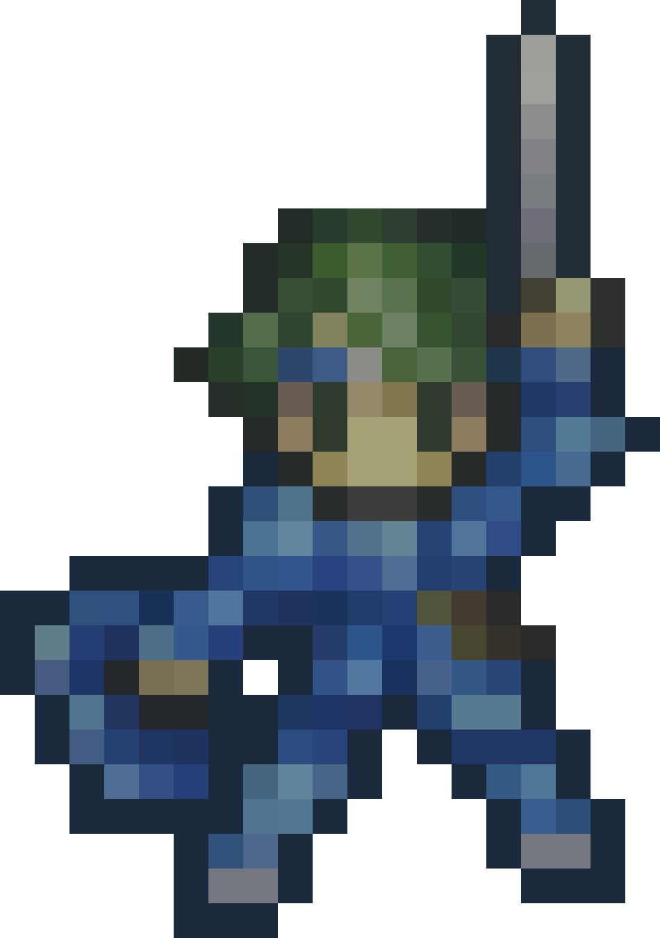Generalalm's Sprite Scaled Up To A Image - Fire Emblem Alm Sprite Clipart (950x1350), Png Download