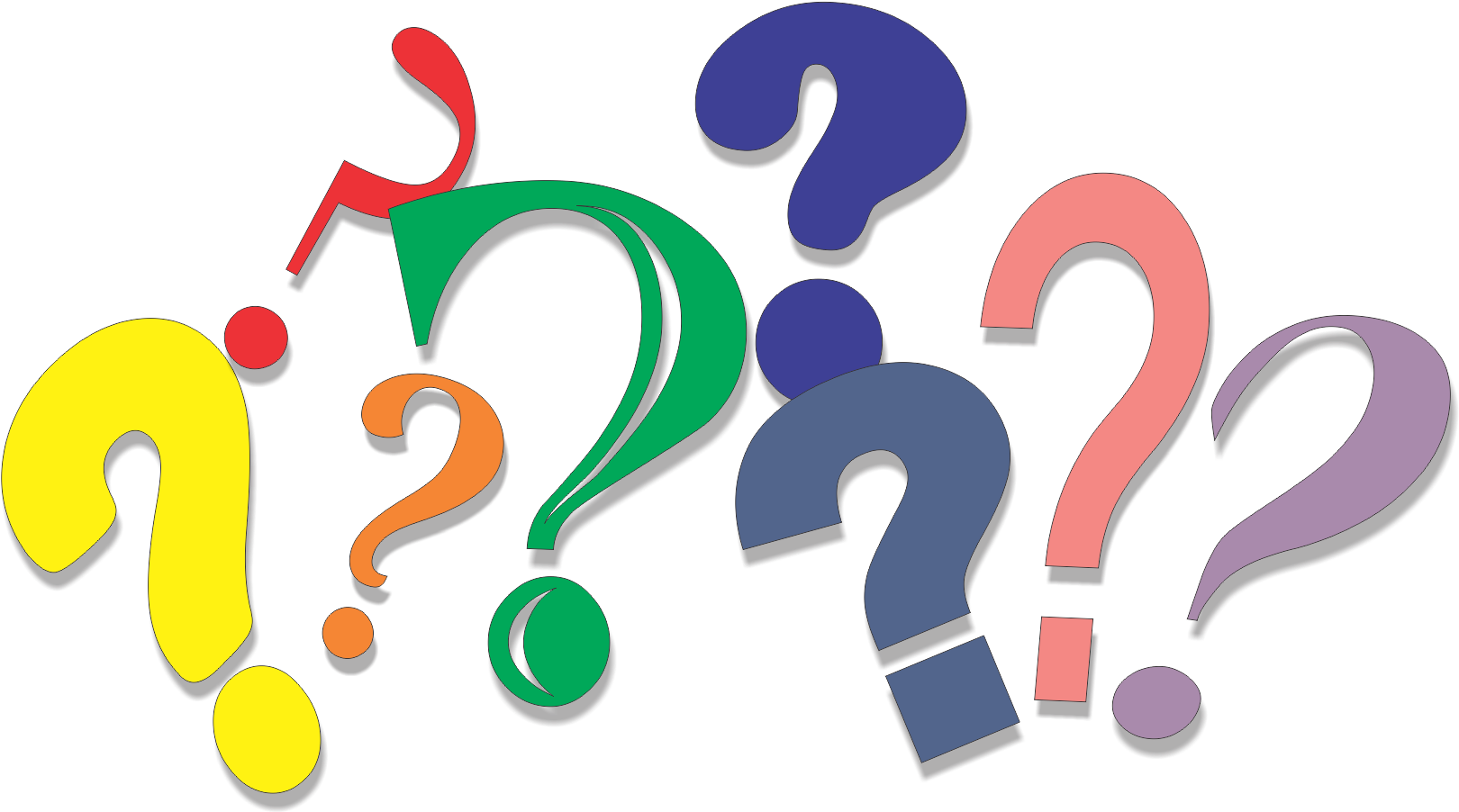 Question Mark Png Transparent - Transparent Question Mark Clipart (1620x902), Png Download