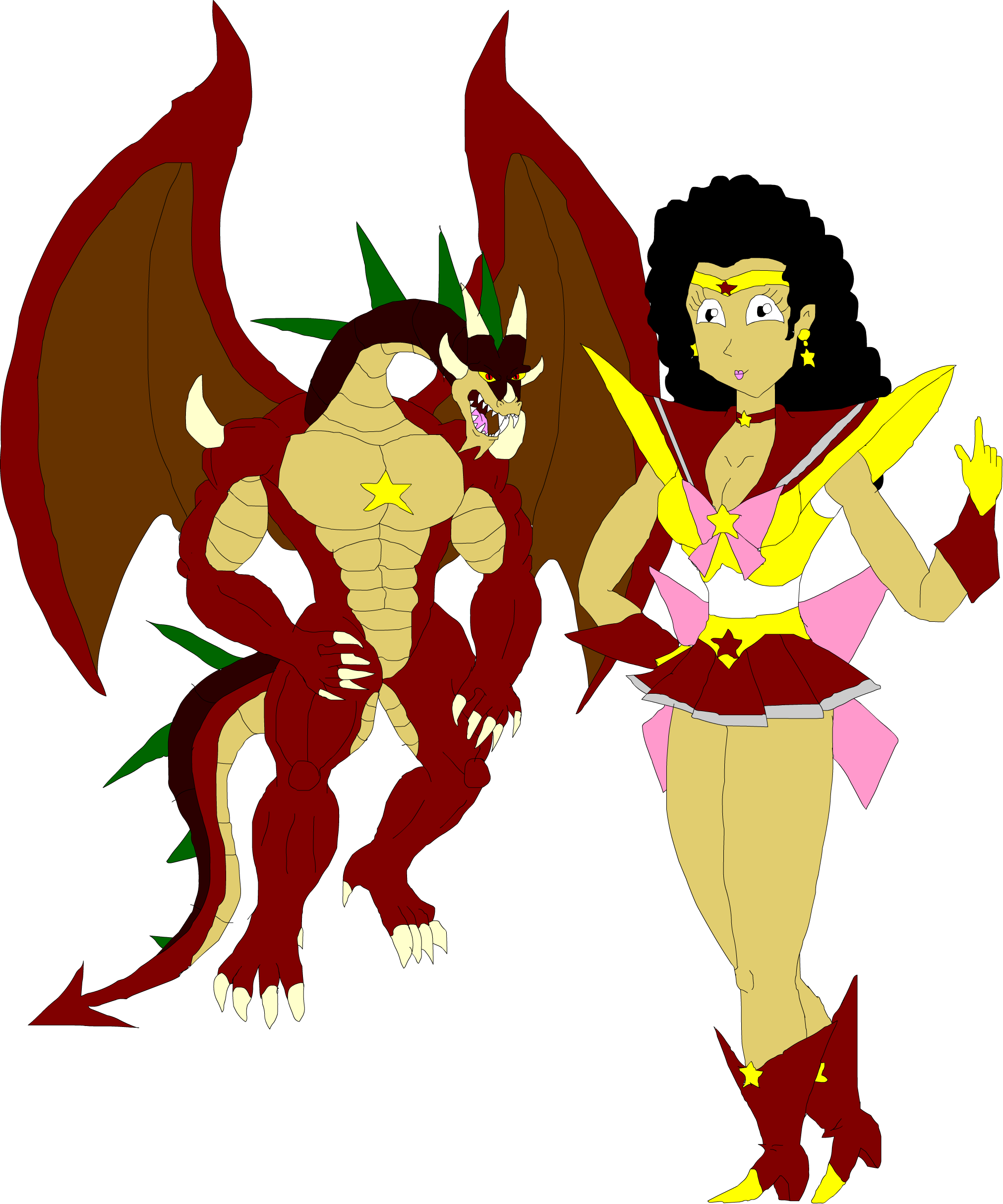 Sailor Tiamat By Monstarartwork - Cartoon Clipart (2023x2428), Png Download