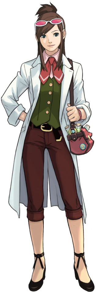 Ema Skye Ace Attorney Clipart (320x960), Png Download