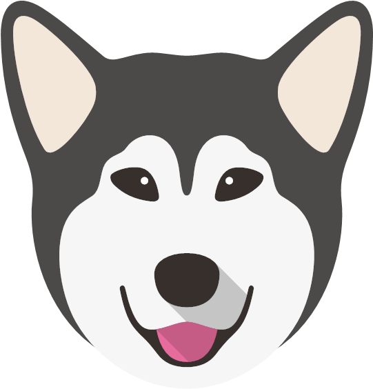 Choose A Size - Alaskan Malamute Clipart (600x600), Png Download