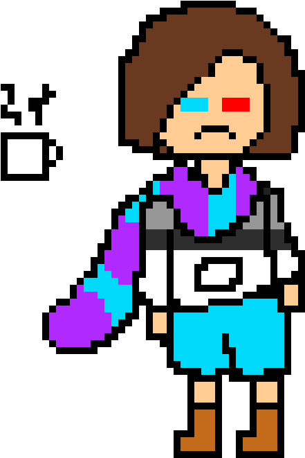 Nah Cutie I'm Fine - Pixel Art Clipart (670x770), Png Download